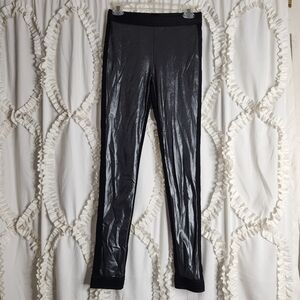 NO KA’OI Mahina kala leggings metallic black stretch size Medium athletic